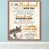 Personalisierter Brief an meinen Mann aus der Ehef Leinwanddruck (Insitu (Holzboden))