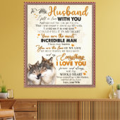 Personalisierter Brief an meinen Mann aus der Ehef Leinwanddruck (Insitu (Wohnzimmer))