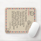 Personalisierter Brief an meinen Mann aus der Ehef Mousepad (Mit Mouse)