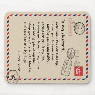 Personalisierter Brief an meinen Mann aus der Ehef Mousepad