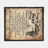 Personalisierter Brief an meinen Phantastischen So Fleecedecke (Vorderseite (Horizontal))