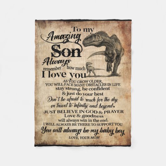 Personalisierter Brief an meinen Phantastischen So Fleecedecke (Vorderseite)