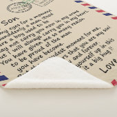 Personalisierter Brief an meinen Sohn aus dem Vate Sherpadecke (3/4)