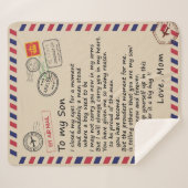 Personalisierter Brief an meinen Sohn aus dem Vate Sherpadecke (Vorderseite (Horizontal))