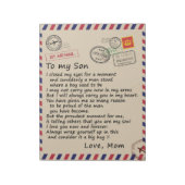 Personalisierter Brief an meinen Sohn aus der Mama Notizblock (Rotiert)