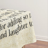 Personalisierter Brief an meinen Sohn Tischdecke (Beispiel)