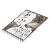 Personalisierter Brief an meinen Sohn vom Vater Notizblock (angewinkelt)