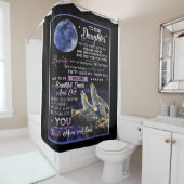 Personalisierter Brief an unsere Tochter Duschvorhang (Beispiel)