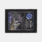 Personalisierter Brief an unsere Tochter Mama und Fleecedecke (Vorderseite (Horizontal))