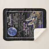 Personalisierter Brief an unsere Tochter Mama und Sherpadecke (Vorderseite (Horizontal))