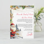 Personalisierter Brief aus dem Santa Claus-Templat Einladung (Stehend Vorderseite)