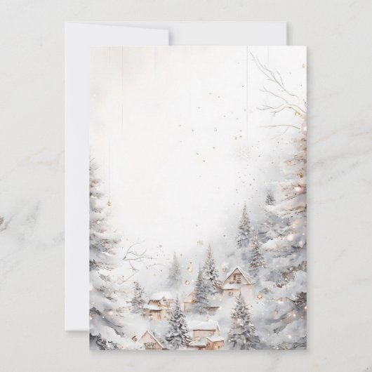 Personalisierter Brief aus dem Santa Claus-Templat Einladung (Rückseite)