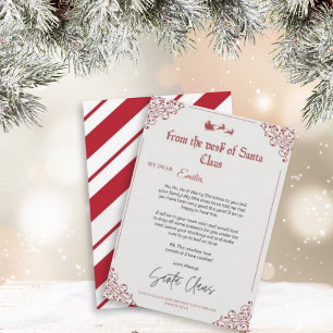 Personalisierter Brief aus dem Santa Claus-Templat Einladung