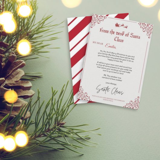 Personalisierter Brief aus dem Santa Claus-Templat Einladung