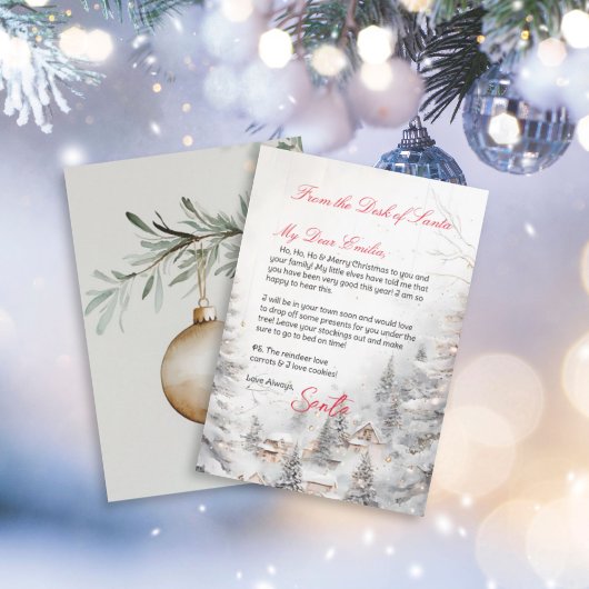 Personalisierter Brief aus dem Santa Claus-Templat Einladung