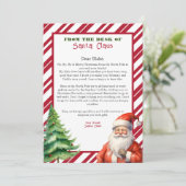 Personalisierter Brief des Weihnachtsinvs vom Weih Einladung (Stehend Vorderseite)