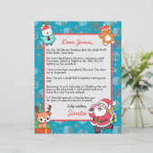 Personalisierter Brief des Weihnachtsmannes an die (Stehend Vorderseite)