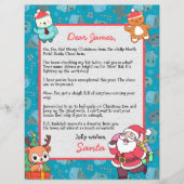 Personalisierter Brief des Weihnachtsmannes an die (Vorderseite)