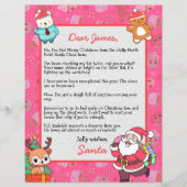 Personalisierter Brief des Weihnachtsmannes an die (Vorderseite)