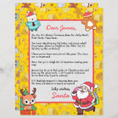 Personalisierter Brief des Weihnachtsmannes an die (Vorne/Hinten)