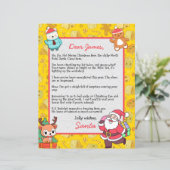 Personalisierter Brief des Weihnachtsmannes an die (Stehend Vorderseite)