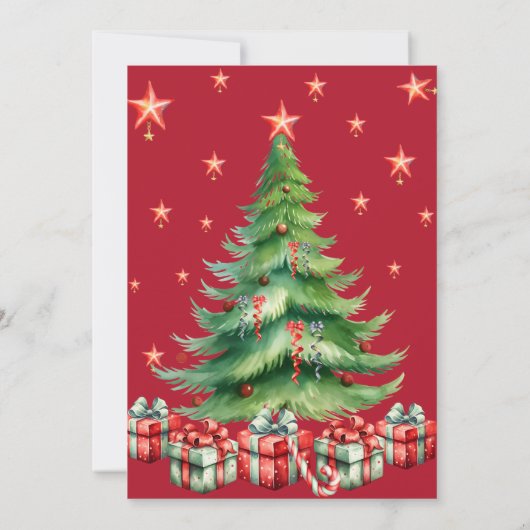 Personalisierter Brief des Weihnachtsmannes Einladung (Rückseite)