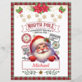 Personalisierter Brief des Weihnachtsmannes für Ki (Rückseite)