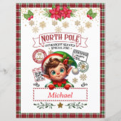 Personalisierter Brief des Weihnachtsmannes für Ki (Rückseite)