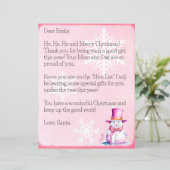 Personalisierter Brief des Weihnachtsmannes für Mä (Stehend Vorderseite)