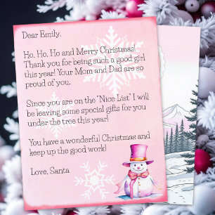 Personalisierter Brief des Weihnachtsmannes für Mä