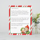 Personalisierter Brief des Weihnachtsmanns an die  (Stehend Vorderseite)