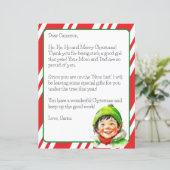 Personalisierter Brief des Weihnachtsmanns an die (Stehend Vorderseite)