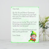 Personalisierter Brief des Weihnachtsmanns an Jung (Stehend Vorderseite)
