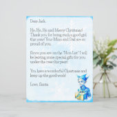 Personalisierter Brief des Weihnachtsmanns an Jung (Stehend Vorderseite)