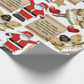 Personalisierter Brief/Geschenk vom Weihnachtsmann Geschenkpapier (Ecke)