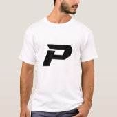 Personalisierter Brief P T-Shirt (Vorderseite)