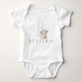 Personalisierter Brief und Name Baby Bodysuit Baby Strampler (Vorderseite)