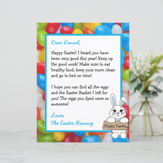 Personalisierter Brief vom Osterhasen (Stehend Vorderseite)