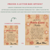 Personalisierter Brief vom Santa Printable Einladung