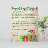 Personalisierter Brief vom Weihnachtsmann (Stehend Vorderseite)