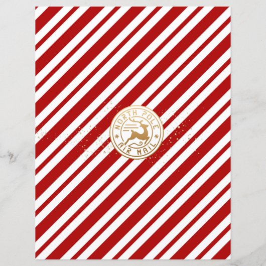 Personalisierter Brief vom Weihnachtsmann (Rückseite)