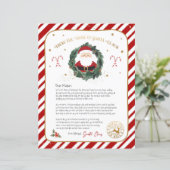 Personalisierter Brief vom Weihnachtsmann (Stehend Vorderseite)