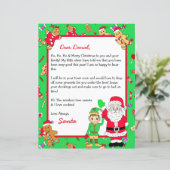 Personalisierter Brief vom Weihnachtsmann (Stehend Vorderseite)