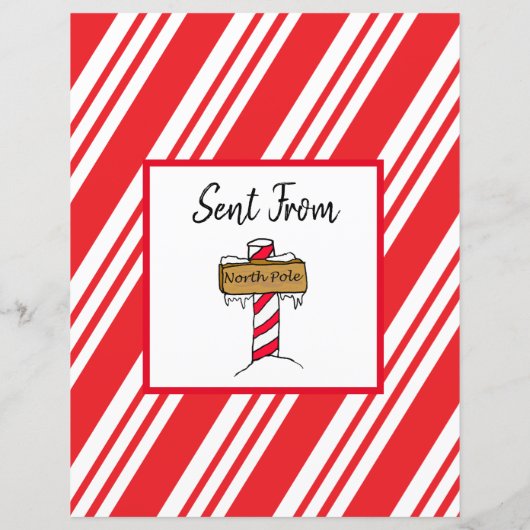 Personalisierter Brief vom Weihnachtsmann (Rückseite)