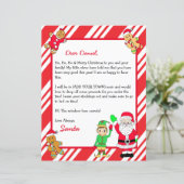 Personalisierter Brief vom Weihnachtsmann (Stehend Vorderseite)
