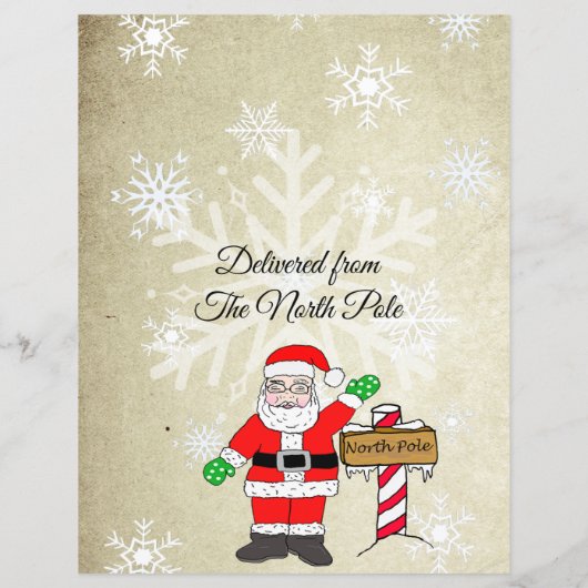 Personalisierter Brief vom Weihnachtsmann (Rückseite)