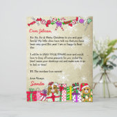 Personalisierter Brief vom Weihnachtsmann (Stehend Vorderseite)