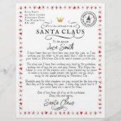 Personalisierter Brief vom Weihnachtsmann (Vorderseite)