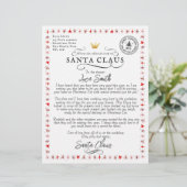 Personalisierter Brief vom Weihnachtsmann (Stehend Vorderseite)