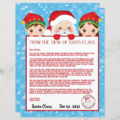 Personalisierter Brief vom Weihnachtsmann (Vorne/Hinten)